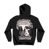 The back of the Angel Fountain Zip Hoodie with the Jane's Addiction Angel Fountain design printed on it.